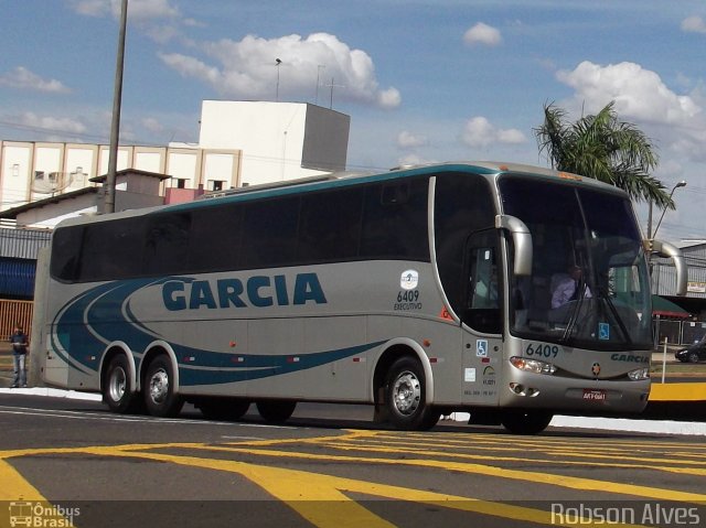 Viação Garcia 6409 na cidade de Londrina, Paraná, Brasil, por Robson Alves. ID da foto: 3886459.