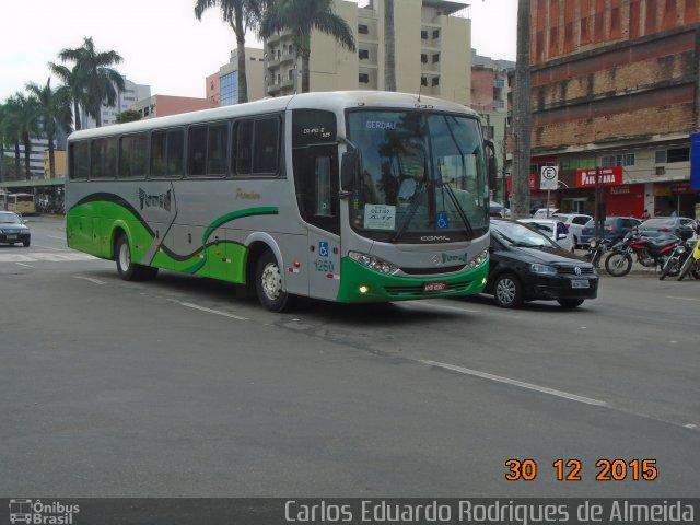 Turin Transportes 1260 na cidade de Conselheiro Lafaiete, Minas Gerais, Brasil, por Carlos Eduardo Rodrigues de Almeida. Número da foto: #3885831.