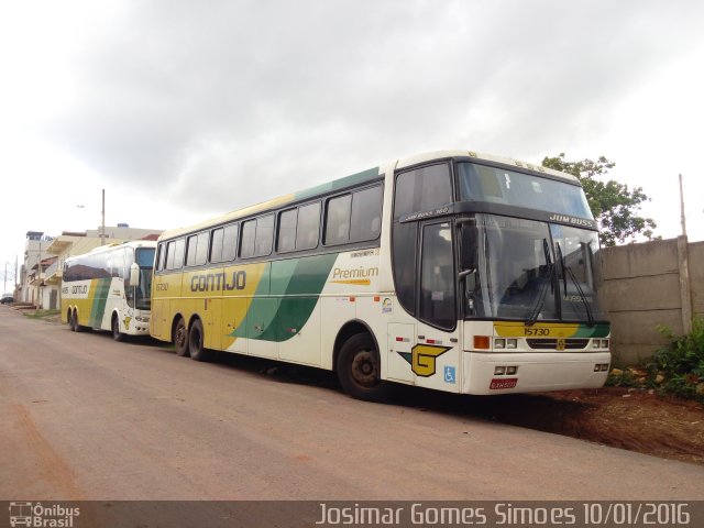 Empresa Gontijo de Transportes 15730 na cidade de Minas Novas, Minas Gerais, Brasil, por Josimar Gomes Simoes. Número da foto: #3911154.