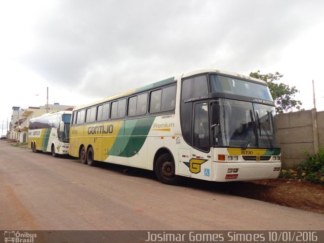 Empresa Gontijo de Transportes 15730 na cidade de Minas Novas, Minas Gerais, Brasil, por Josimar Gomes Simoes. ID da foto: 3911154.