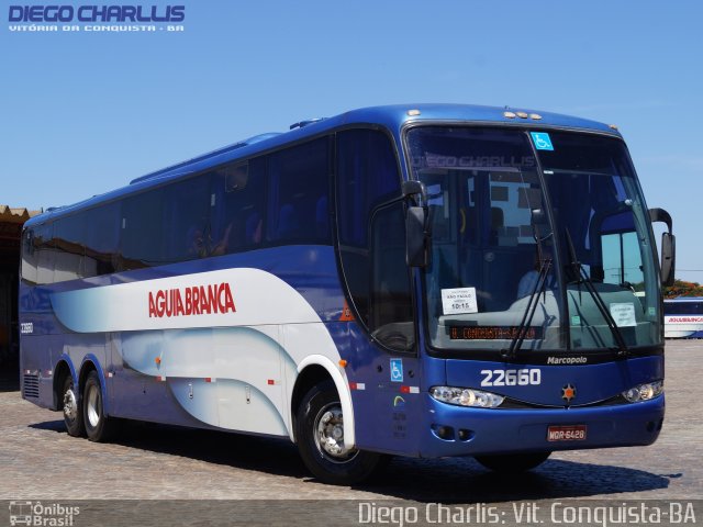 Viação Águia Branca 22660 na cidade de Vitória da Conquista, Bahia, Brasil, por Diego Charlis Coelho. Número da foto: #3910905.