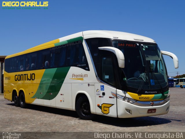 Empresa Gontijo de Transportes 18560 na cidade de Vitória da Conquista, Bahia, Brasil, por Diego Charlis Coelho. Número da foto: #3910922.