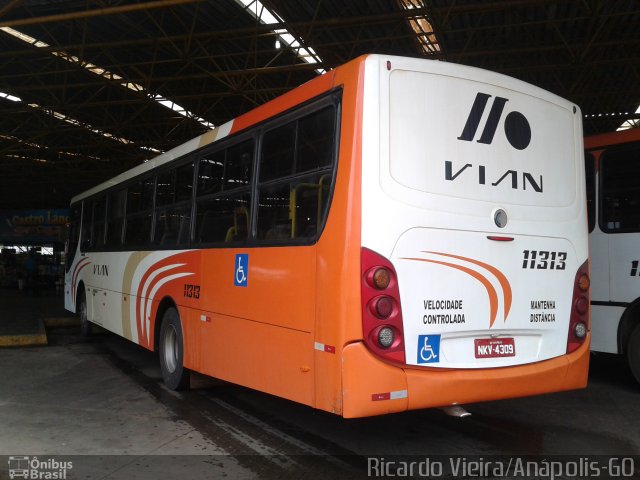 VIAN - Viação Anapolina 11313 na cidade de Anápolis, Goiás, Brasil, por Ricardo Vieira. Número da foto: #3910194.