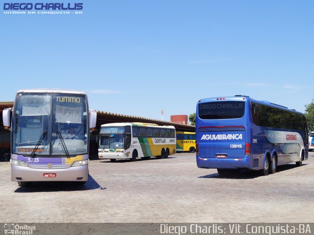 Viação Águia Branca 13845 na cidade de Vitória da Conquista, Bahia, Brasil, por Diego Charlis Coelho. Número da foto: #3910878.