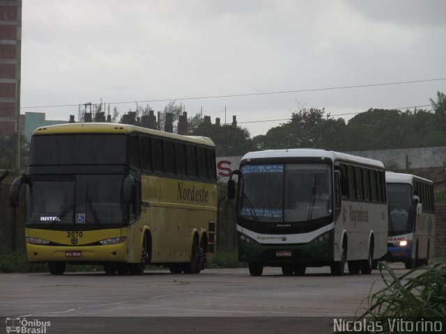 Viação Nordeste 2070 na cidade de Natal, Rio Grande do Norte, Brasil, por Nícolas Vitorino Lopes. Número da foto: #3911323.