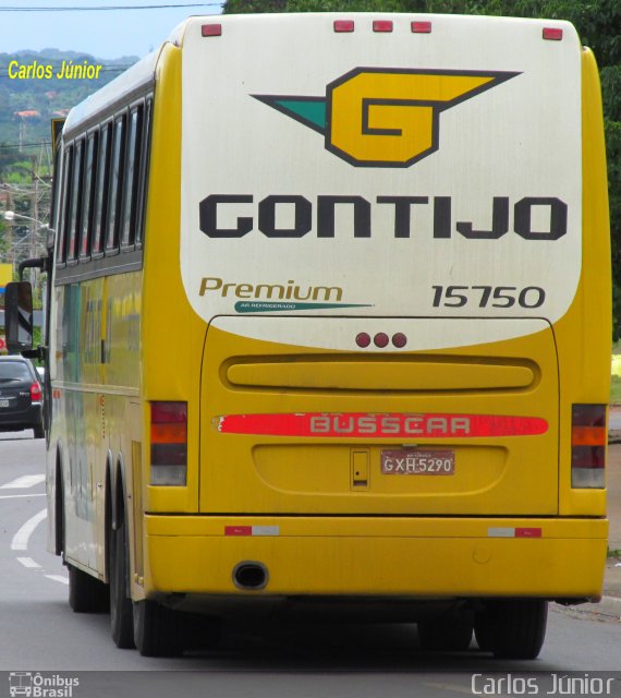 Empresa Gontijo de Transportes 15750 na cidade de Goiânia, Goiás, Brasil, por Carlos Júnior. ID da foto: 3912655.