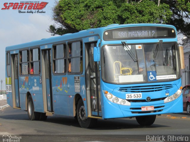 Taguatur - Taguatinga Transporte e Turismo 35-533 na cidade de São Luís, Maranhão, Brasil, por Patrick Ribeiro. Número da foto: #3914216.