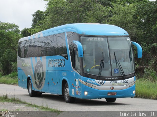 Auto Viação Progresso 6560 na cidade de Recife, Pernambuco, Brasil, por Luiz Carlos de Santana. Número da foto: #3912895.