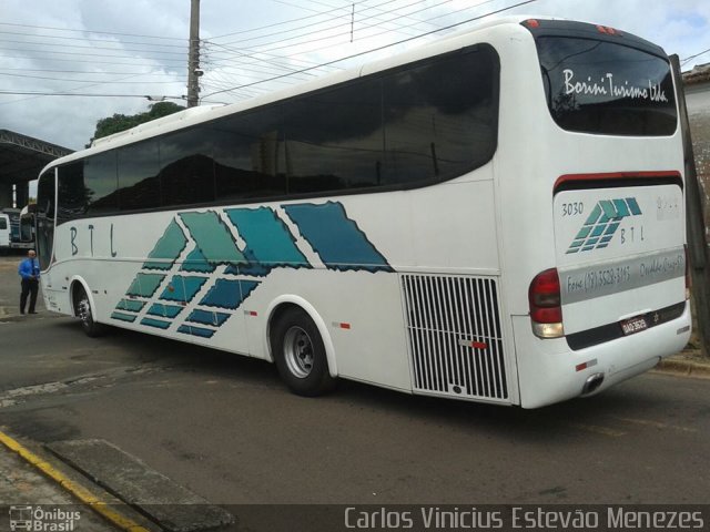 BTL - Borini Turismo 3030 na cidade de Osvaldo Cruz, São Paulo, Brasil, por Carlos Vinicius Estevão Menezes. Número da foto: #3912369.