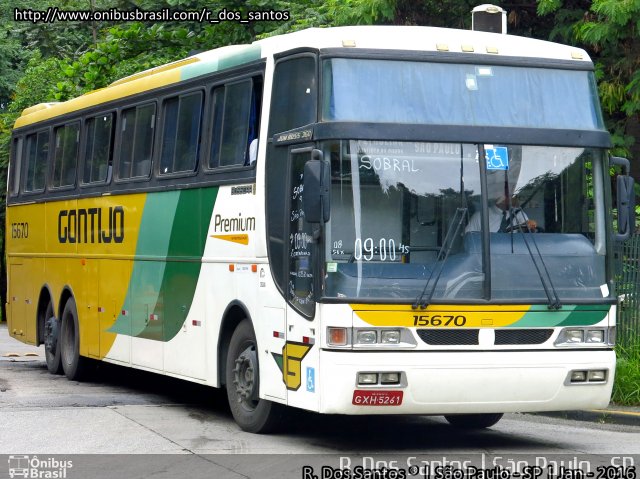 Empresa Gontijo de Transportes 15670 na cidade de São Paulo, São Paulo, Brasil, por Rafael Santos. ID da foto: 3913428.