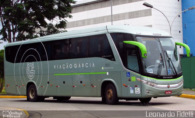 Viação Garcia 7837 na cidade de São Paulo, São Paulo, Brasil, por Leonardo Fidelli. Número da foto: #3913257.