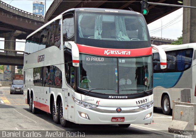 Kaissara - Viação Caiçara 15507 na cidade de Rio de Janeiro, Rio de Janeiro, Brasil, por Daniel Carlos  Avelar Rocha. Número da foto: #3912877.