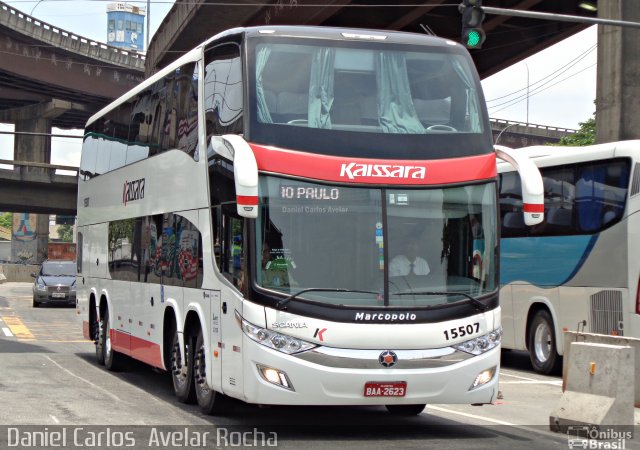 Kaissara - Viação Caiçara 15507 na cidade de Rio de Janeiro, Rio de Janeiro, Brasil, por Daniel Carlos  Avelar Rocha. ID da foto: 3912877.