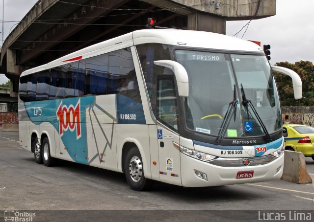 Auto Viação 1001 RJ 108.502 na cidade de Rio de Janeiro, Rio de Janeiro, Brasil, por Lucas Lima. ID da foto: 3913006.