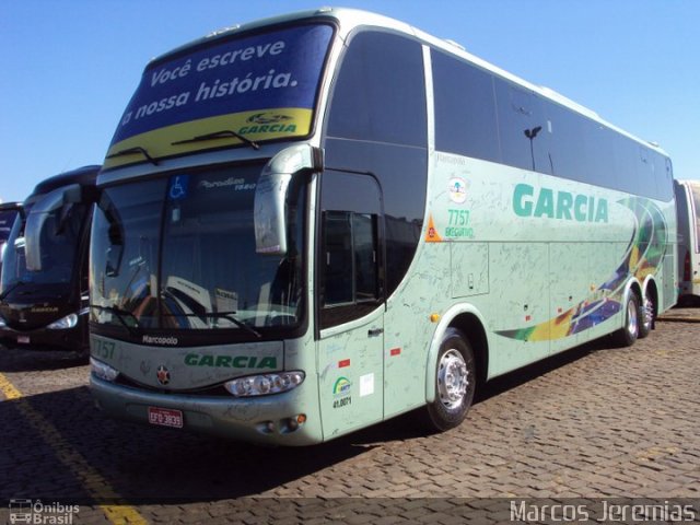 Viação Garcia 7757 na cidade de Londrina, Paraná, Brasil, por Marcos Jeremias. ID da foto: 3915351.