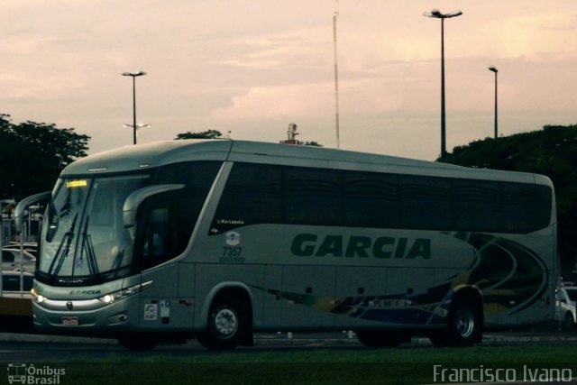 Viação Garcia 7357 na cidade de Londrina, Paraná, Brasil, por Francisco Ivano. ID da foto: 3914496.