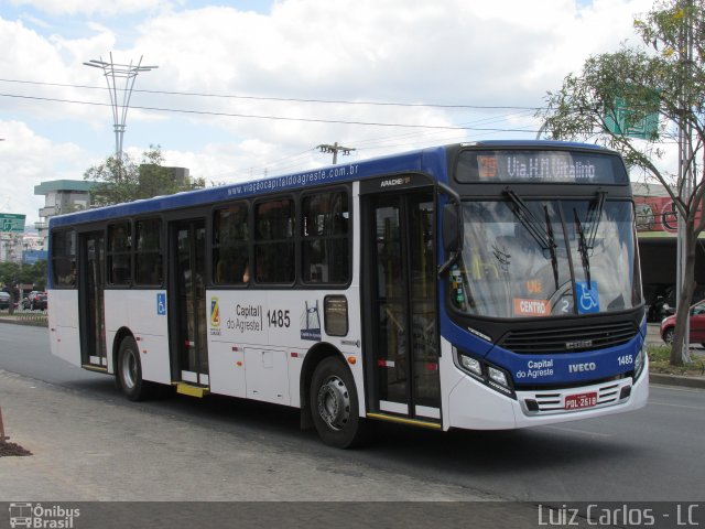 Capital do Agreste Transporte Urbano 1485 na cidade de Caruaru, Pernambuco, Brasil, por Luiz Carlos de Santana. ID da foto: 3915672.