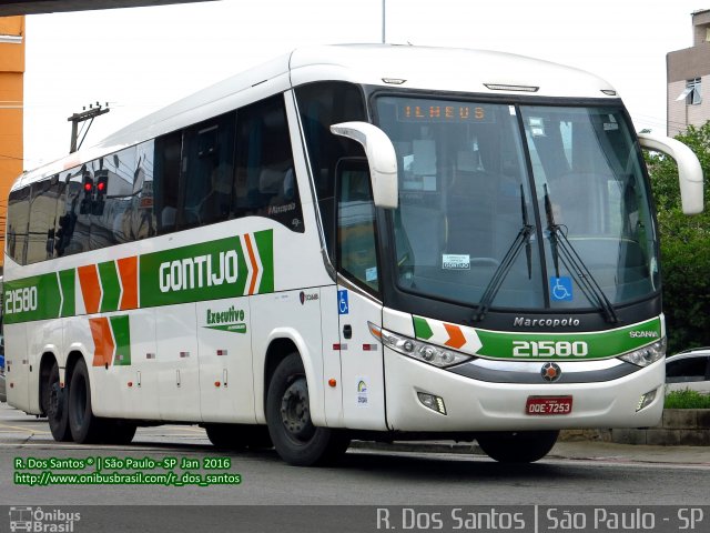 Empresa Gontijo de Transportes 21580 na cidade de São Paulo, São Paulo, Brasil, por Rafael Santos. ID da foto: 3915223.