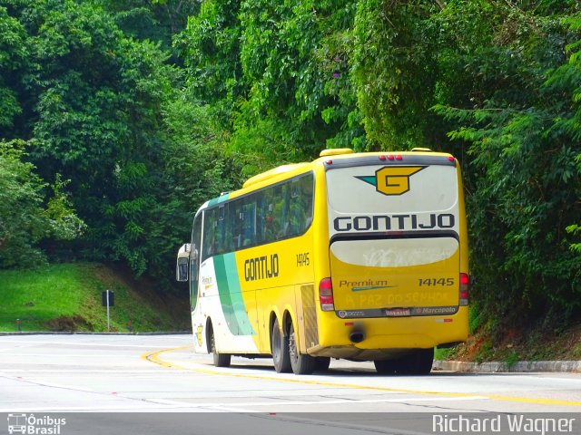 Empresa Gontijo de Transportes 14145 na cidade de Guapimirim, Rio de Janeiro, Brasil, por Richard Wagner. ID da foto: 3916434.