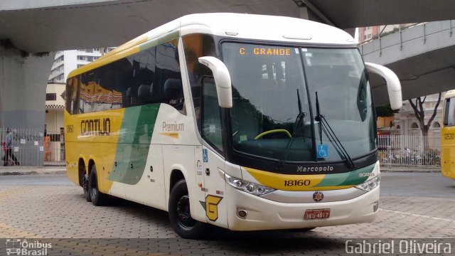 Empresa Gontijo de Transportes 18160 na cidade de Belo Horizonte, Minas Gerais, Brasil, por Gabriel Oliveira. Número da foto: #3915740.