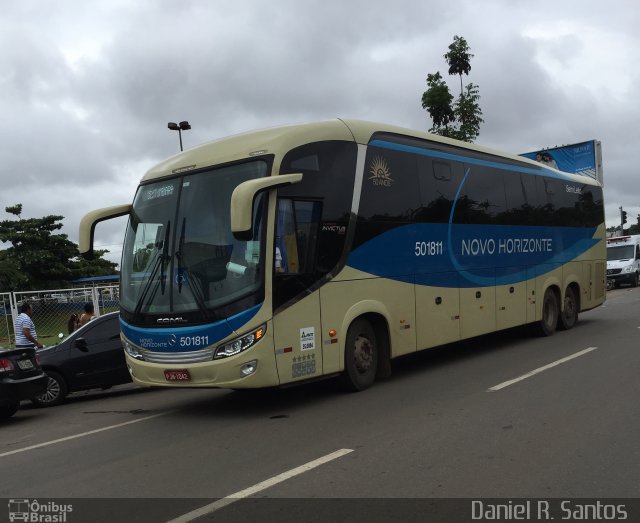 Viação Novo Horizonte 501811 na cidade de Goiânia, Goiás, Brasil, por Daniel Rocha dos Santos. Número da foto: #3917587.