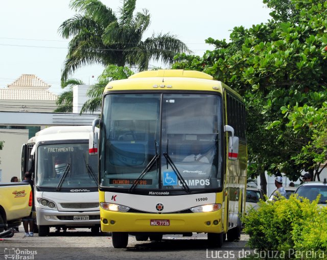 Kaissara - Viação Caiçara 15900 na cidade de Campos dos Goytacazes, Rio de Janeiro, Brasil, por Lucas de Souza Pereira. Número da foto: #3917819.