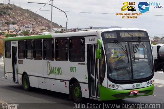 Baiano Transportes 007 na cidade de Caruaru, Pernambuco, Brasil, por Julio Cesar  Barbosa Martins. ID da foto: 3919013.