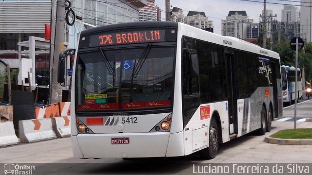 Metra - Sistema Metropolitano de Transporte 5412 na cidade de São Paulo, São Paulo, Brasil, por Luciano Ferreira da Silva. ID da foto: 3918812.