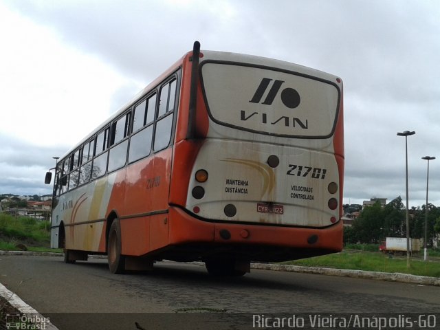 VIAN - Viação Anapolina 21701 na cidade de Anápolis, Goiás, Brasil, por Ricardo Vieira. ID da foto: 3921871.