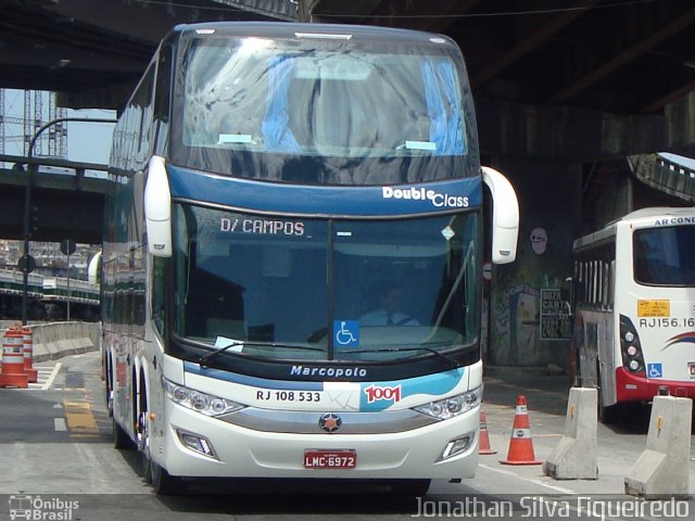 Auto Viação 1001 RJ 108.533 na cidade de Rio de Janeiro, Rio de Janeiro, Brasil, por Jonathan Silva Figueiredo. Número da foto: #3920008.