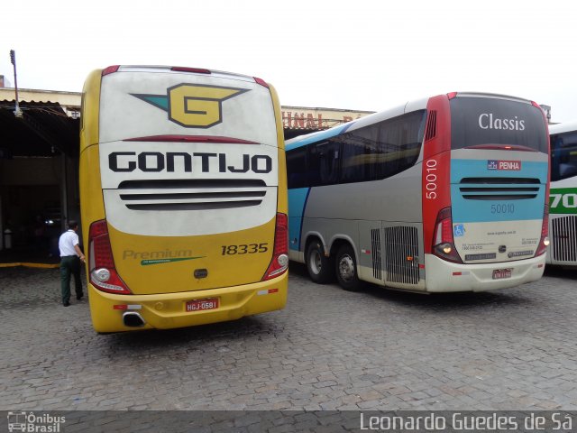 Empresa Gontijo de Transportes 18335 na cidade de Teófilo Otoni, Minas Gerais, Brasil, por Leonardo Guedes de Sá. Número da foto: #3920195.