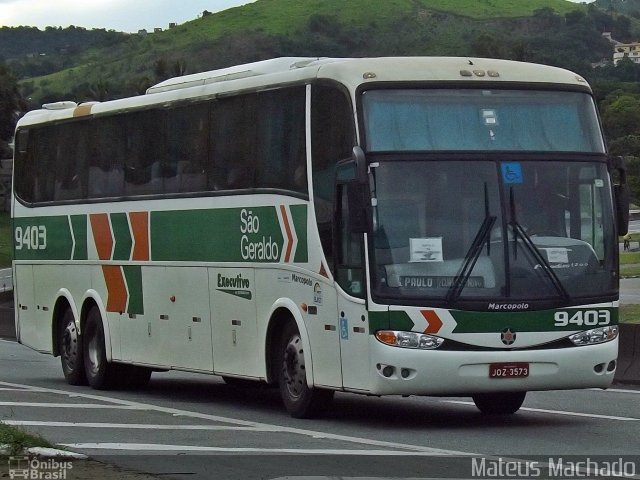 Cia. São Geraldo de Viação 9403 na cidade de Barra Mansa, Rio de Janeiro, Brasil, por Mateus Machado. Número da foto: #3920780.