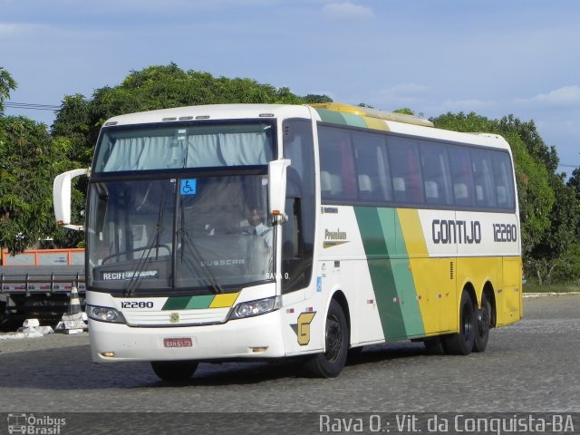 Empresa Gontijo de Transportes 12280 na cidade de Vitória da Conquista, Bahia, Brasil, por Rava Ogawa. ID da foto: 3920547.