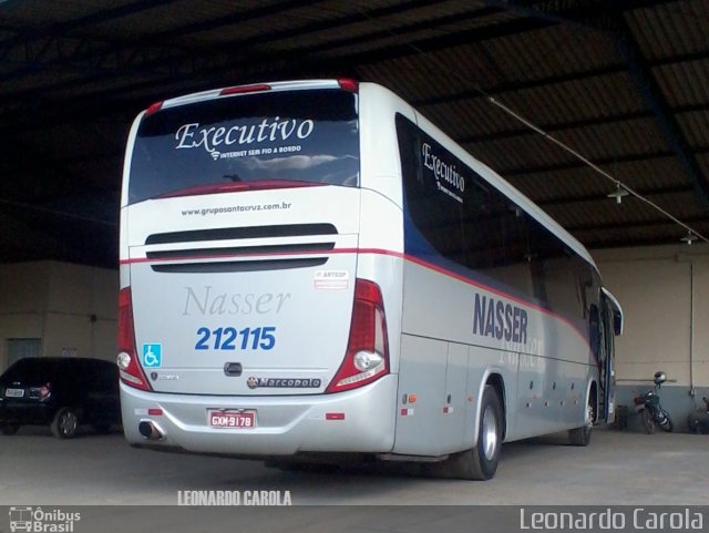 Viação Nasser 212115 na cidade de São Sebastião do Paraíso, Minas Gerais, Brasil, por Leonardo Carola. Número da foto: #3921402.
