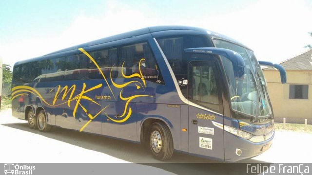 MK Fretamento e Turismo 1307 na cidade de Belford Roxo, Rio de Janeiro, Brasil, por Felipe França. Número da foto: #3920630.