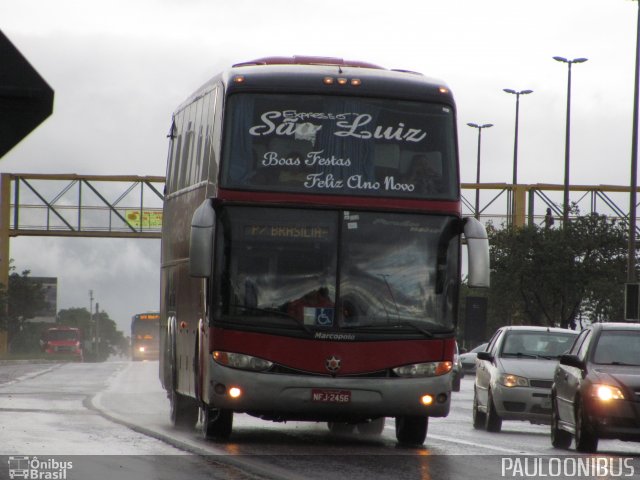 Expresso São Luiz 7010 na cidade de Riacho Fundo, Distrito Federal, Brasil, por Paulo Camillo Mendes Maria. Número da foto: #3921218.