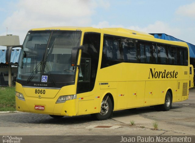 Viação Nordeste 8060 na cidade de Natal, Rio Grande do Norte, Brasil, por Joao Paulo Nascimento Silva. ID da foto: 3921064.