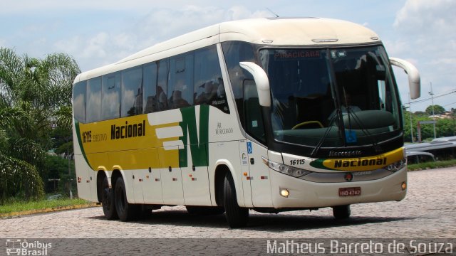 Viação Nacional 16115 na cidade de Americana, São Paulo, Brasil, por Matheus Barreto de Souza. Número da foto: #3919530.