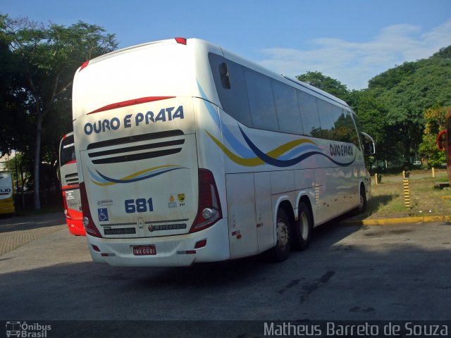Viação Ouro e Prata 681 na cidade de São Paulo, São Paulo, Brasil, por Matheus Barreto de Souza. Número da foto: #3920062.