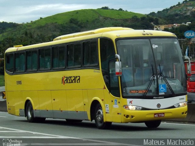 Kaissara - Viação Caiçara 15905 na cidade de Barra Mansa, Rio de Janeiro, Brasil, por Mateus Machado. ID da foto: 3920794.