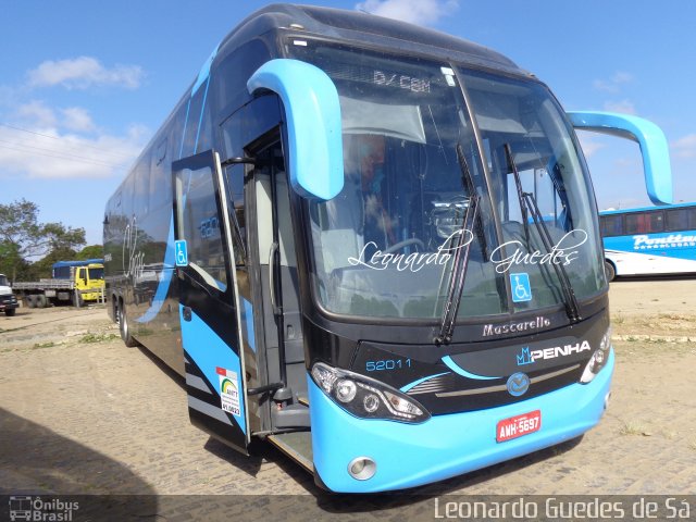 Empresa de Ônibus Nossa Senhora da Penha 52011 na cidade de Vitória da Conquista, Bahia, Brasil, por Leonardo Guedes de Sá. Número da foto: #3920242.