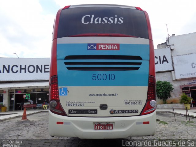 Empresa de Ônibus Nossa Senhora da Penha 50010 na cidade de Guararema, São Paulo, Brasil, por Leonardo Guedes de Sá. Número da foto: #3920179.