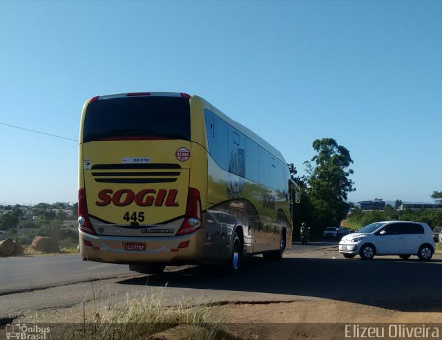 SOGIL - Sociedade de Ônibus Gigante Ltda. 445 na cidade de Gravataí, Rio Grande do Sul, Brasil, por Elizeu Oliveira. Número da foto: #3922267.