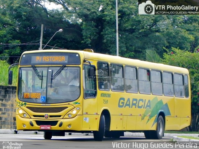 Viação Garcia 7569 na cidade de Maringá, Paraná, Brasil, por Victor Hugo Guedes Pereira. Número da foto: #3923424.