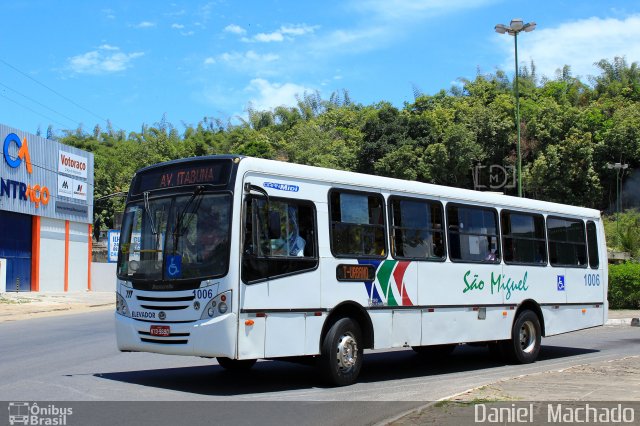 Transportes Urbanos São Miguel de Ilhéus 1006 na cidade de Ilhéus, Bahia, Brasil, por Daniel  Machado. ID da foto: 3922571.