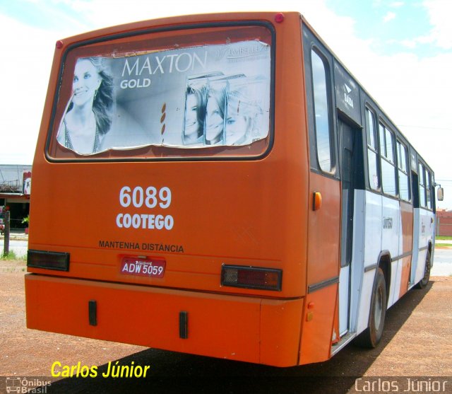 COOTEGO - Cooperativa de Transportes do Estado de Goiás 6089 na cidade de Goiânia, Goiás, Brasil, por Carlos Júnior. ID da foto: 3923250.