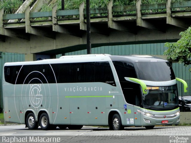 Viação Garcia 7877 na cidade de Santos, São Paulo, Brasil, por Raphael Malacarne. Número da foto: #3922650.