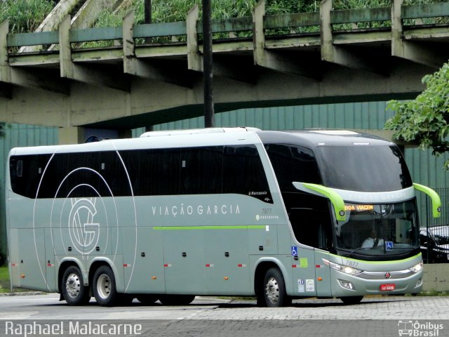 Viação Garcia 7877 na cidade de Santos, São Paulo, Brasil, por Raphael Malacarne. ID da foto: 3922650.