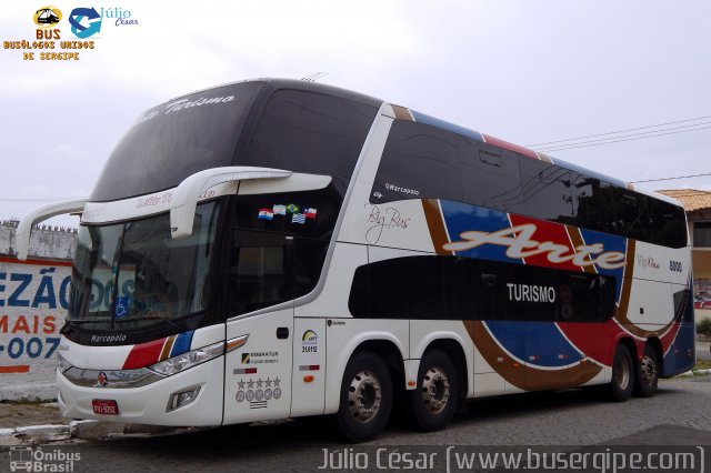Arte Transportes e Turismo 8000 na cidade de Aracaju, Sergipe, Brasil, por Julio Cesar  Barbosa Martins. Número da foto: #3926587.