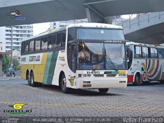 Empresa Gontijo de Transportes 11495 na cidade de Belo Horizonte, Minas Gerais, Brasil, por Valter Francisco. ID da foto: 3926428.